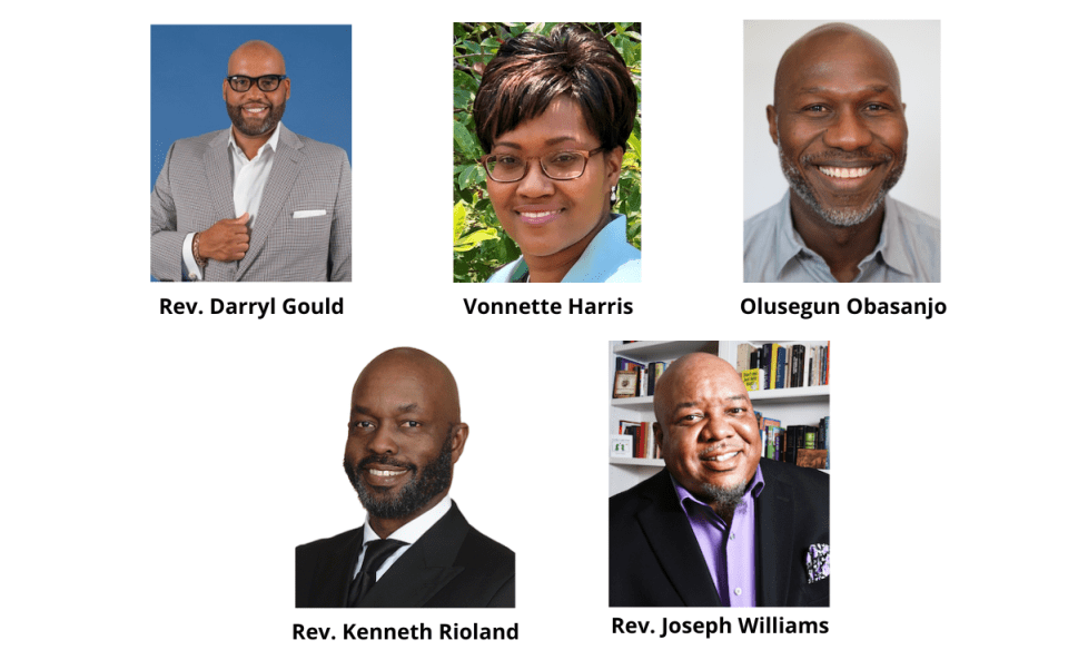 Panel 3 Speakers Rev. Darryl Gould, Vonnette Harris, Olusegan Obasanjo, Rev. Kenneth Rioland, Rev. Joseph Williams