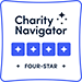 Charity Navigator Four-Star badge