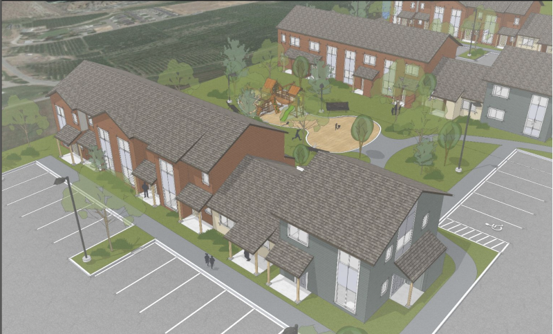 Mountain View rendering of affordable farmworker housing in rural Washington