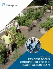 Resident Focus Group Guide for the Health Action Plan cover