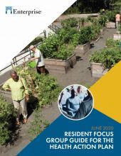 Resident Focus Group Guide for the Health Action Plan cover