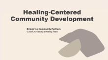 Webinar on Healing-Centered Framework cover slide