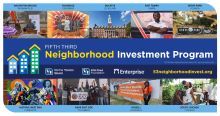 Collage of neighborhood photos with "Neighborhood Investment Program"