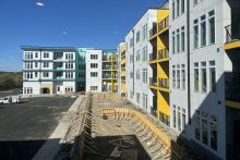 Photo of apartment building under construction