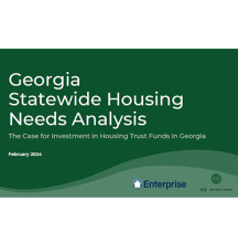 Georgia Statewide Housing Needs Analysis report cover