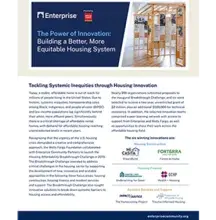 The Power of Innovation: Building a Better, More Equitable Housing System cover image