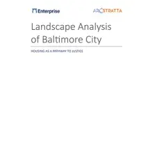 Cover of Landscape Analysis of Baltimore City report from Enterprise and Arcstratta