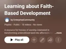 Learning about Faith-Based Development by Enterprise Community playlist thumbnail image