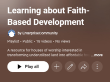 Learning about Faith-Based Development by Enterprise Community playlist thumbnail image