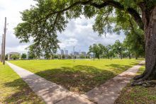New Orleans skyline from Lafitte