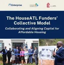 The HouseATL funders' Collective Model cover with images above and below the text