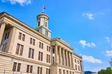 Side view of the Tennessee State Capitol