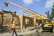 Irvington Mews under construction
