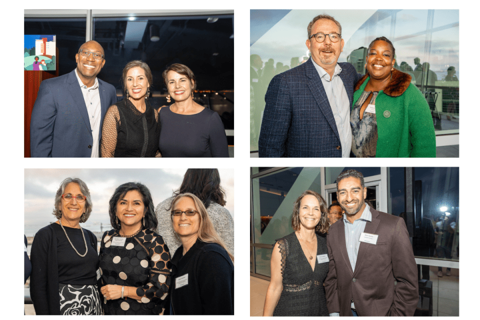 Collage of Formally Dressed People at Evening Event