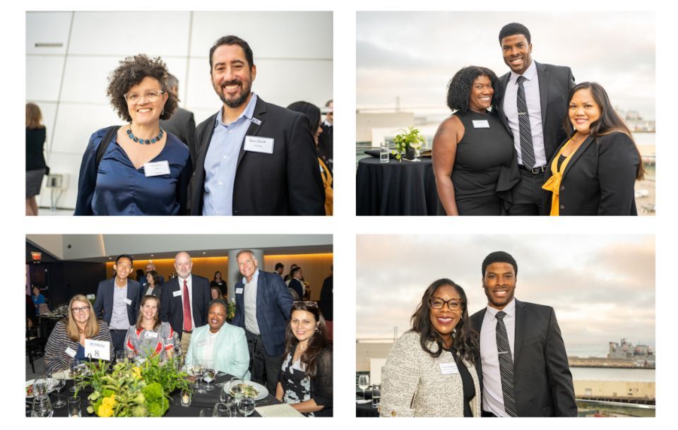 Collage of Formally Dressed People at Evening Event