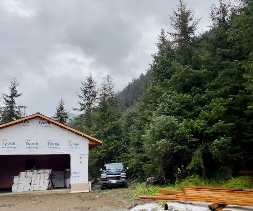 Alaska home under construction