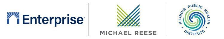 logos for Enterprise, Michael Reese and Illinois Public Health Institute