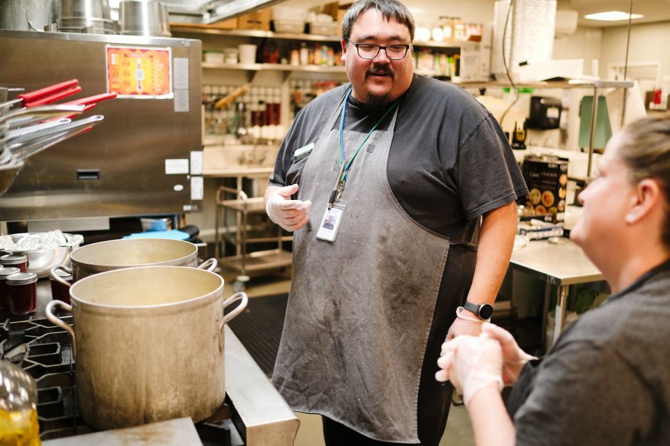 Brandon Adkins at work at Kindred Kitchen