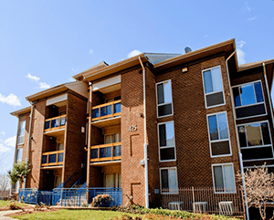 Three-story apartment building 