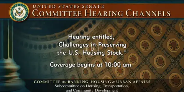 Title Card for Subcommittee Hearing Recording
