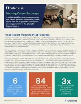 Housing Career Pathways report cover