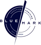 Blue Mark Practice Verified July 2024 logo