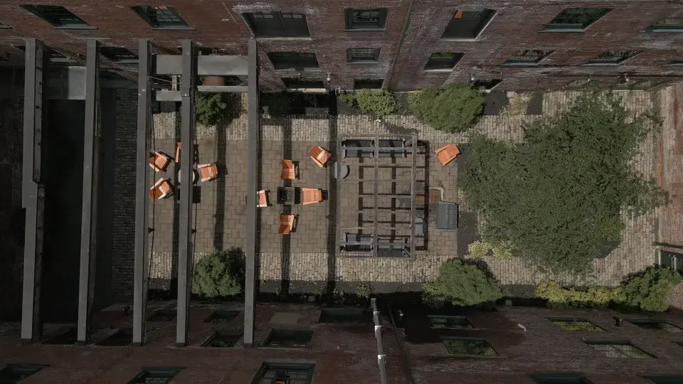 Oxford Mills from above