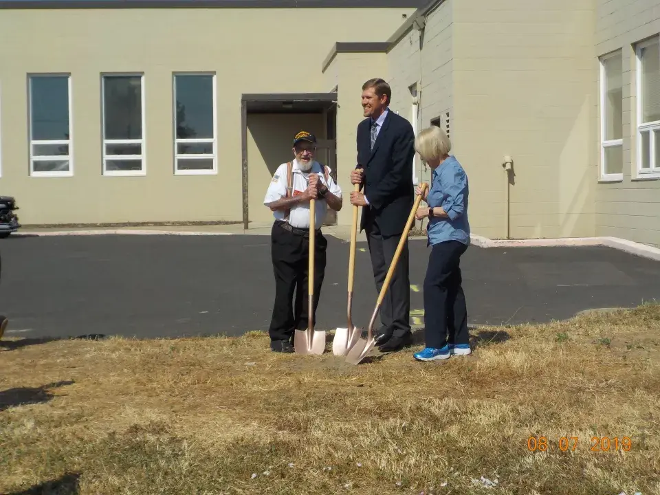 Chuck Austin at Yakima groundbreaking