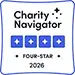 Charity Navigator four-star 2026 badge