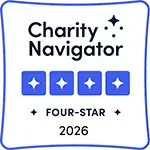 Charity Navigator four-start 2026 badge