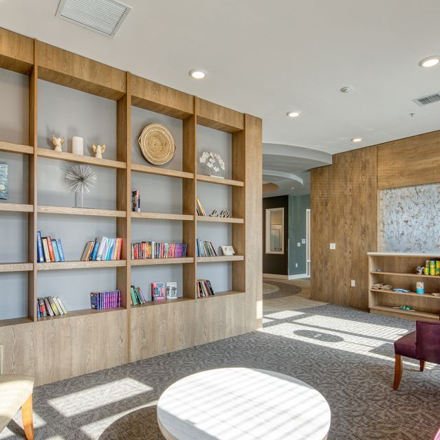 Reading nook at The Rosa apartments