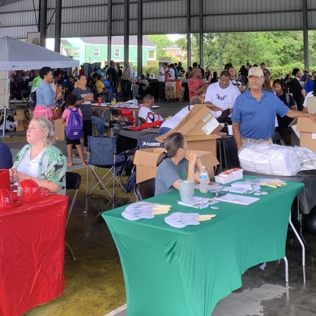 Photo of People at Community Resource Fair