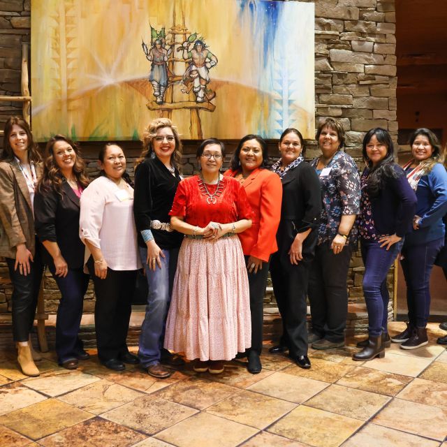 Native women gathering with Richelle Montoya
