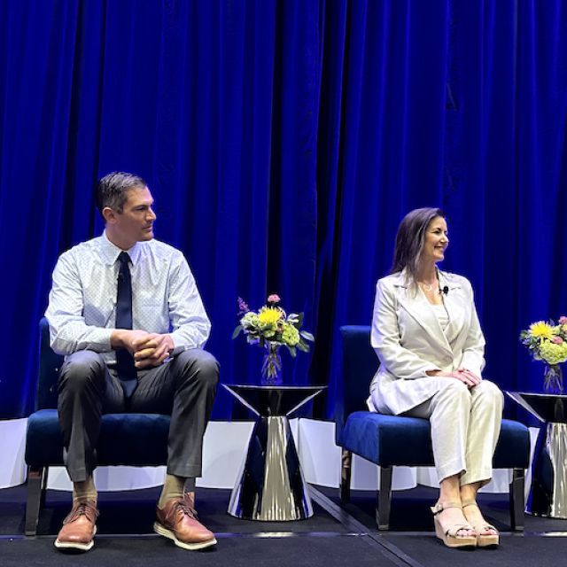 Four people in panel discussion