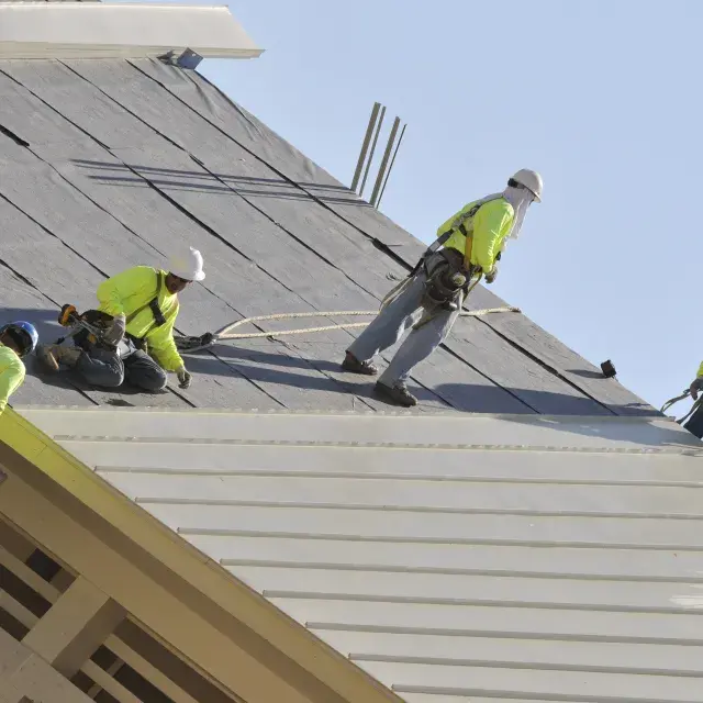 Construction on roof