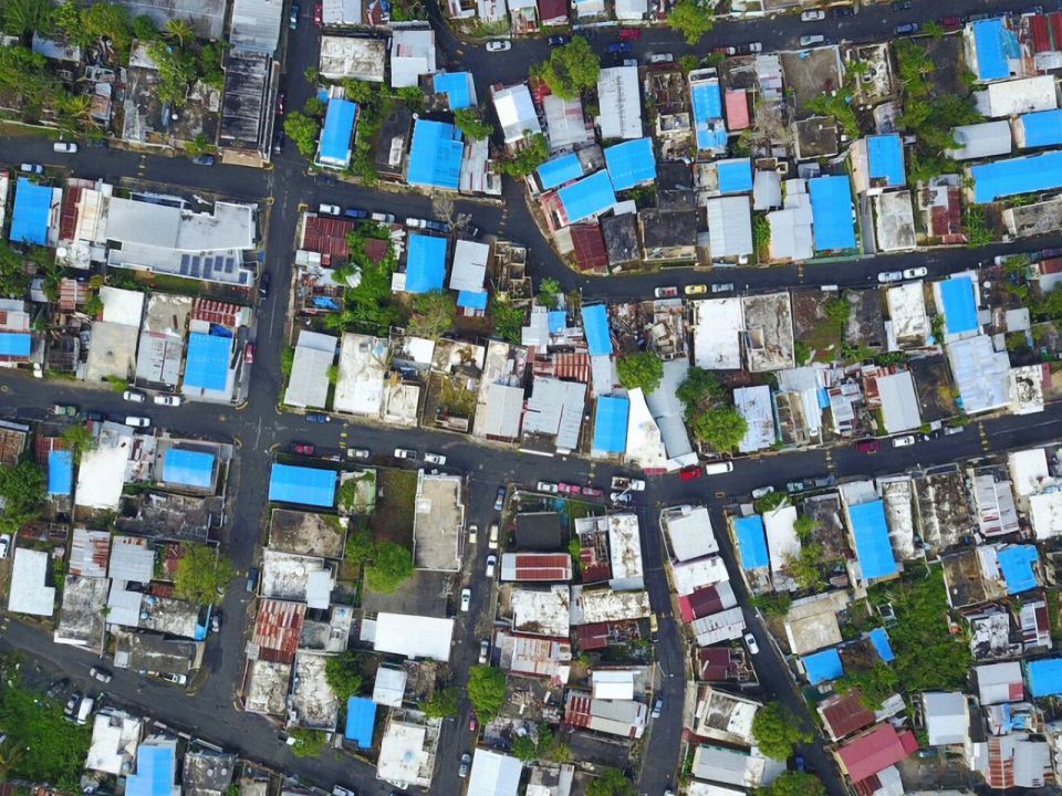 Aerial view of Puerto Rico