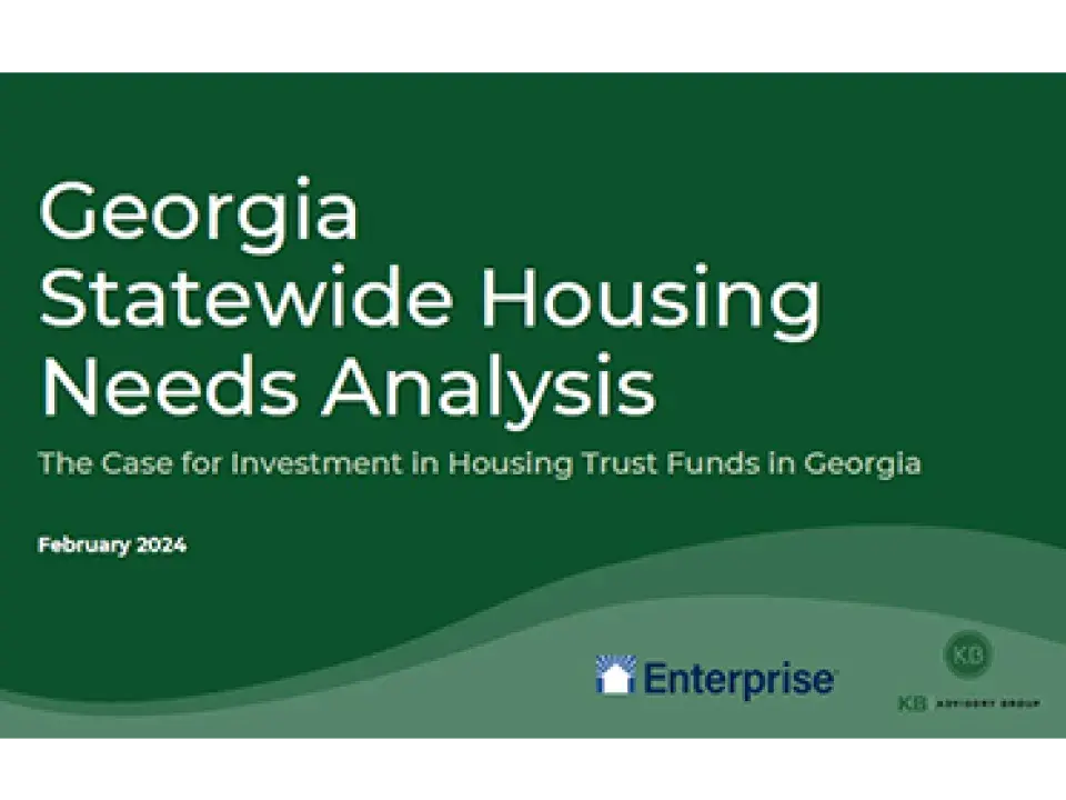 Georgia Statewide Housing Needs Analysis