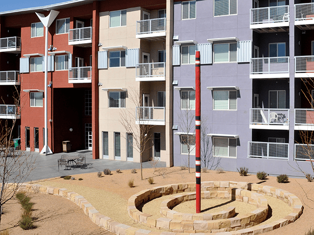 Photo of the facade of Silver Gardens in Albuquerque, NM