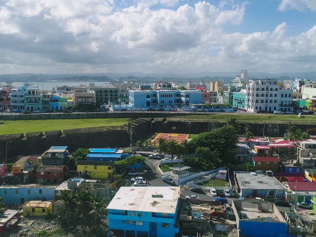 A skyline view of Puerto Rico